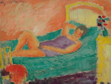 liegendes m dchen 1917 Alexej von Jawlensky Expresionismo Pinturas al óleo